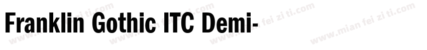 Franklin Gothic ITC Demi字体转换